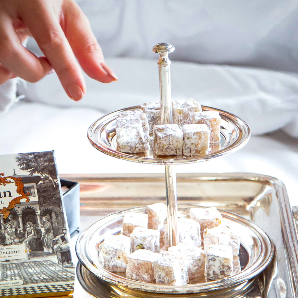 Duble Antep Fıstıklı Çifte Kavrulmuş Lokum 450 gr – Hatun İstanbul