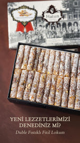 Duble Fıstıklı Fitil Lokum 400 gr