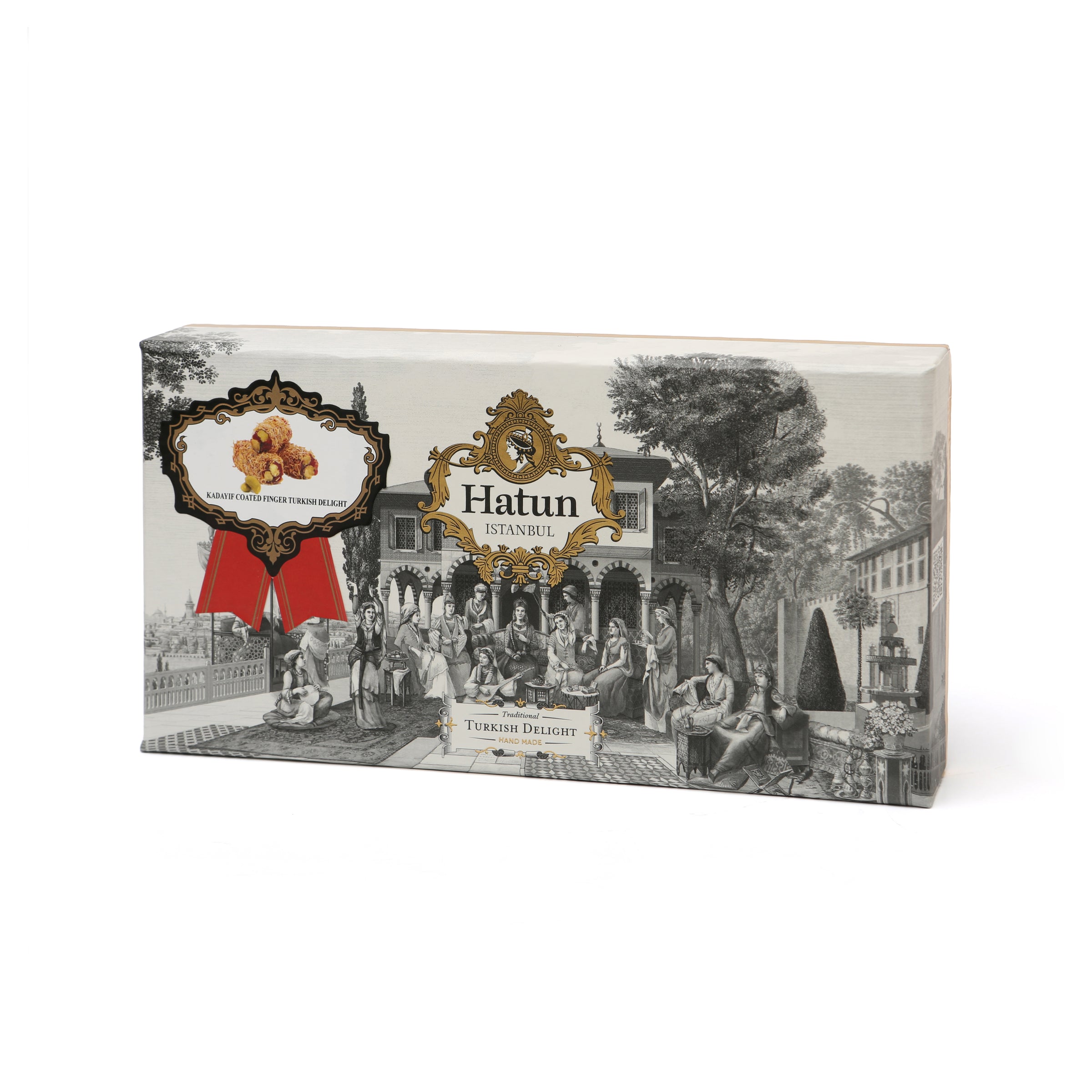 Kadayıf Kaplı Duble Antep Fıstıklı Fitil Lokum 400 gr